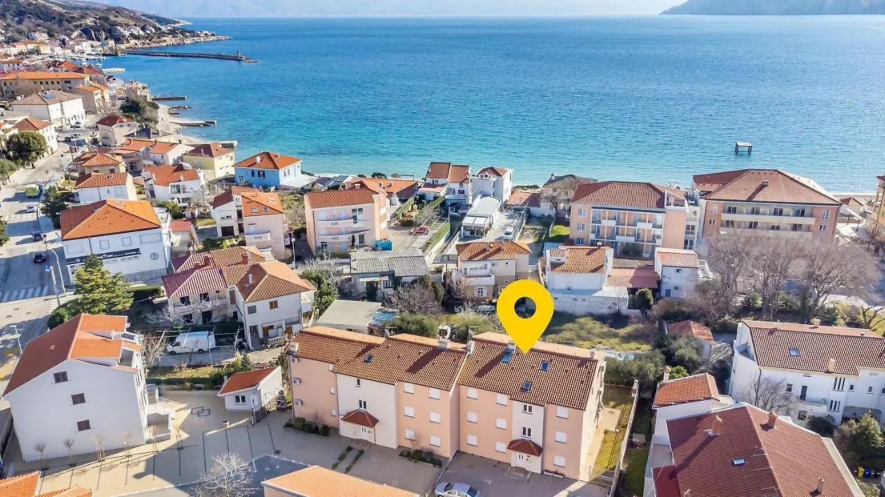 200 Meter Zum Strand Mit Klima, Wifi Baska  0*, Baska (Krk) Croatia